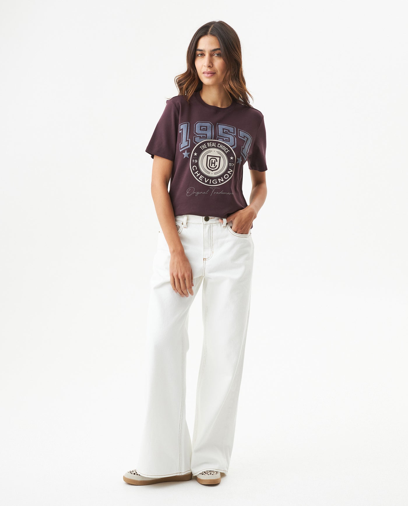 Women's Short Sleeve T-Shirt - Purple 709G006 - 3