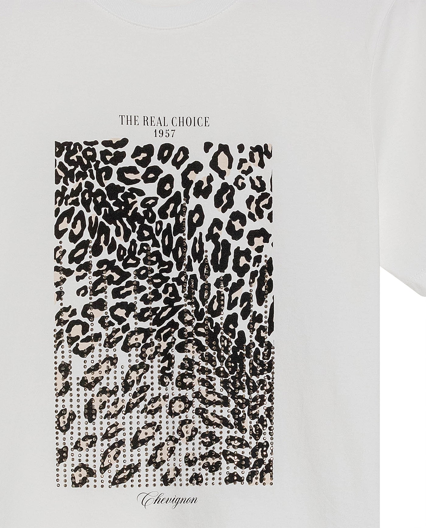 Women's Sparkle Accent Slim Fit T-shirt Slim Fit in Cotton, Radiant 709G013 - 7