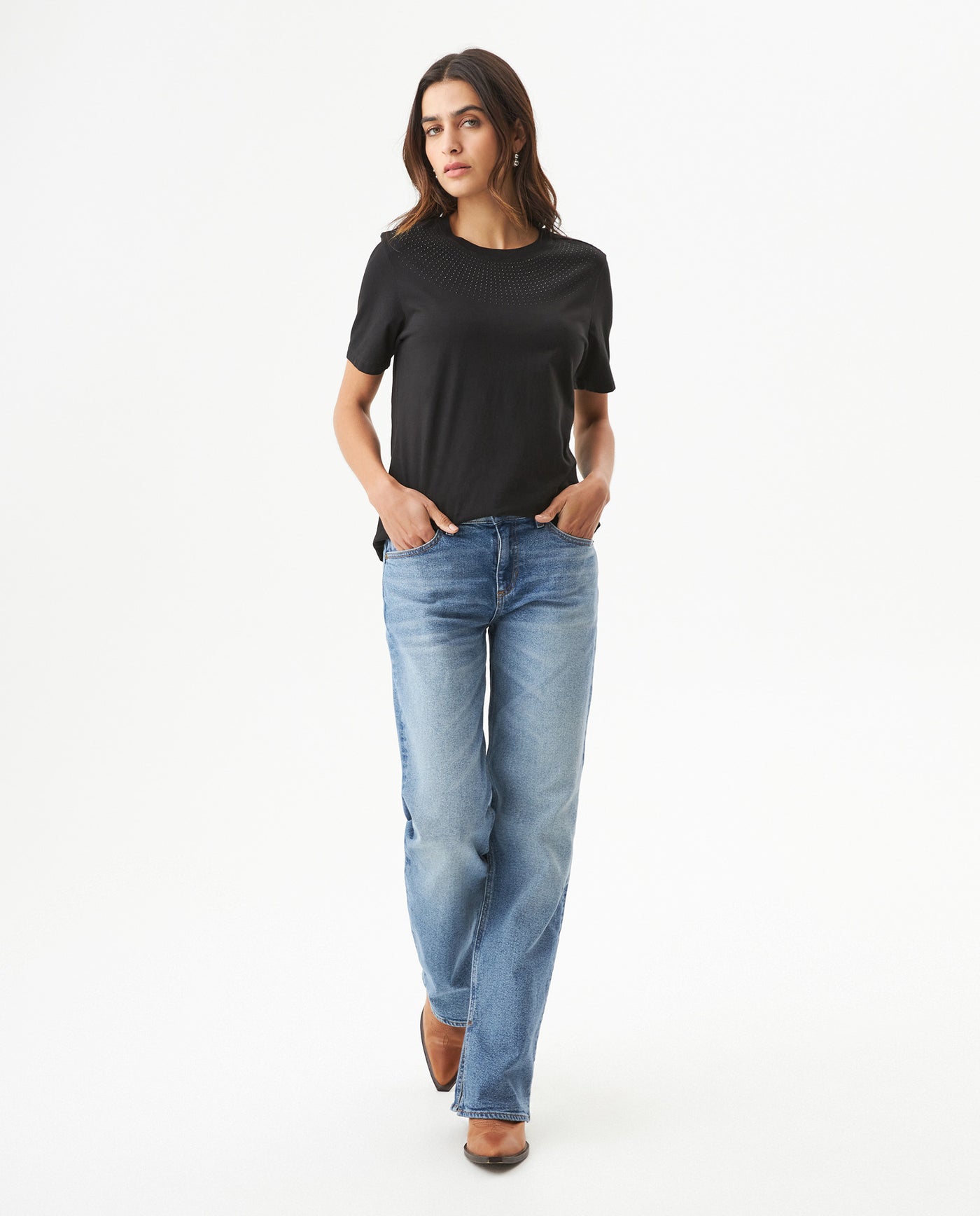 Women's T-Shirt Short Sleeve - Black 709G014 - 3