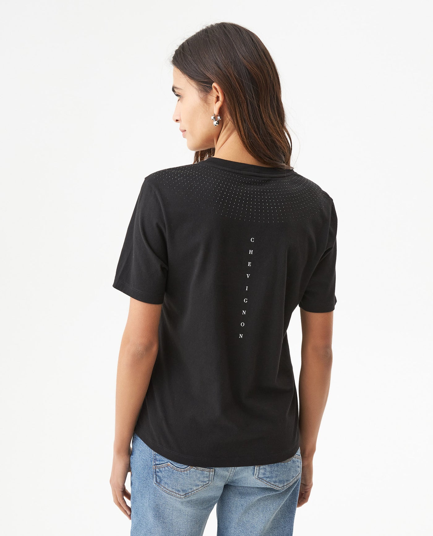 Women's T-Shirt Short Sleeve - Black 709G014 - 5