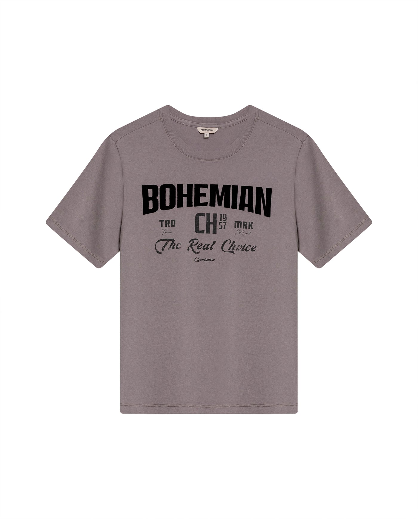 Women's Radiant Flock Detail Slim Fit T-shirt in Cotton 709G018 - 2