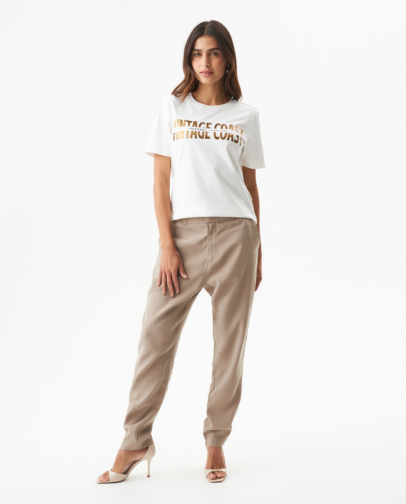 Women's Foil Accent T-shirt Slim Fit in Cotton 709G020 - 3