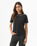 Women's Stone Accent Slim Fit T-shirt in Cotton Glow