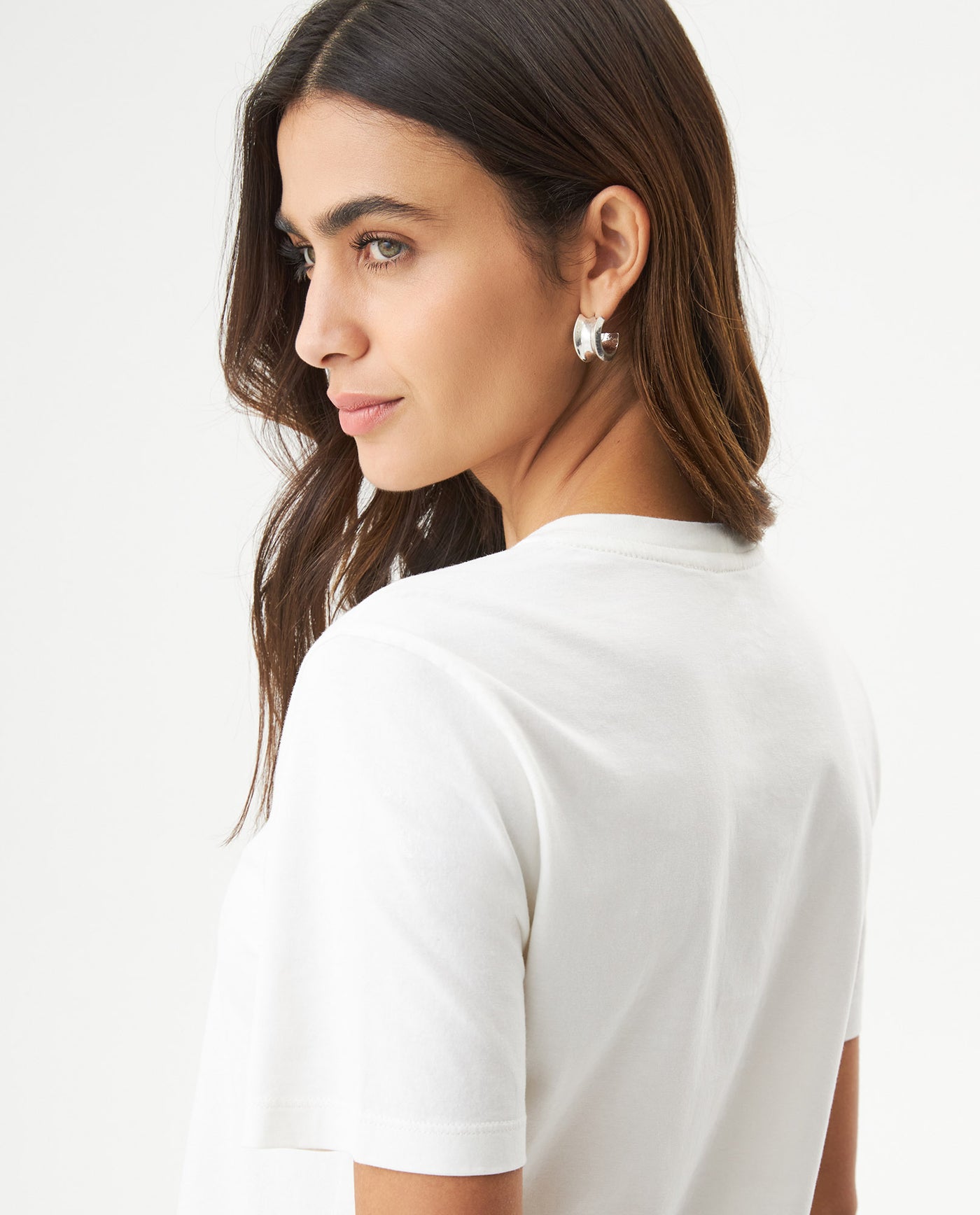 Women's Graphic Print Slim T-shirt in Cotton, Mariner 709G032 - 6