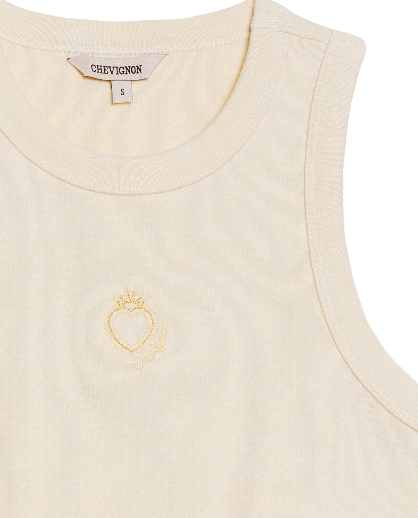 Women's Sleeveless Tank Top - Yellow 709G039 - 7
