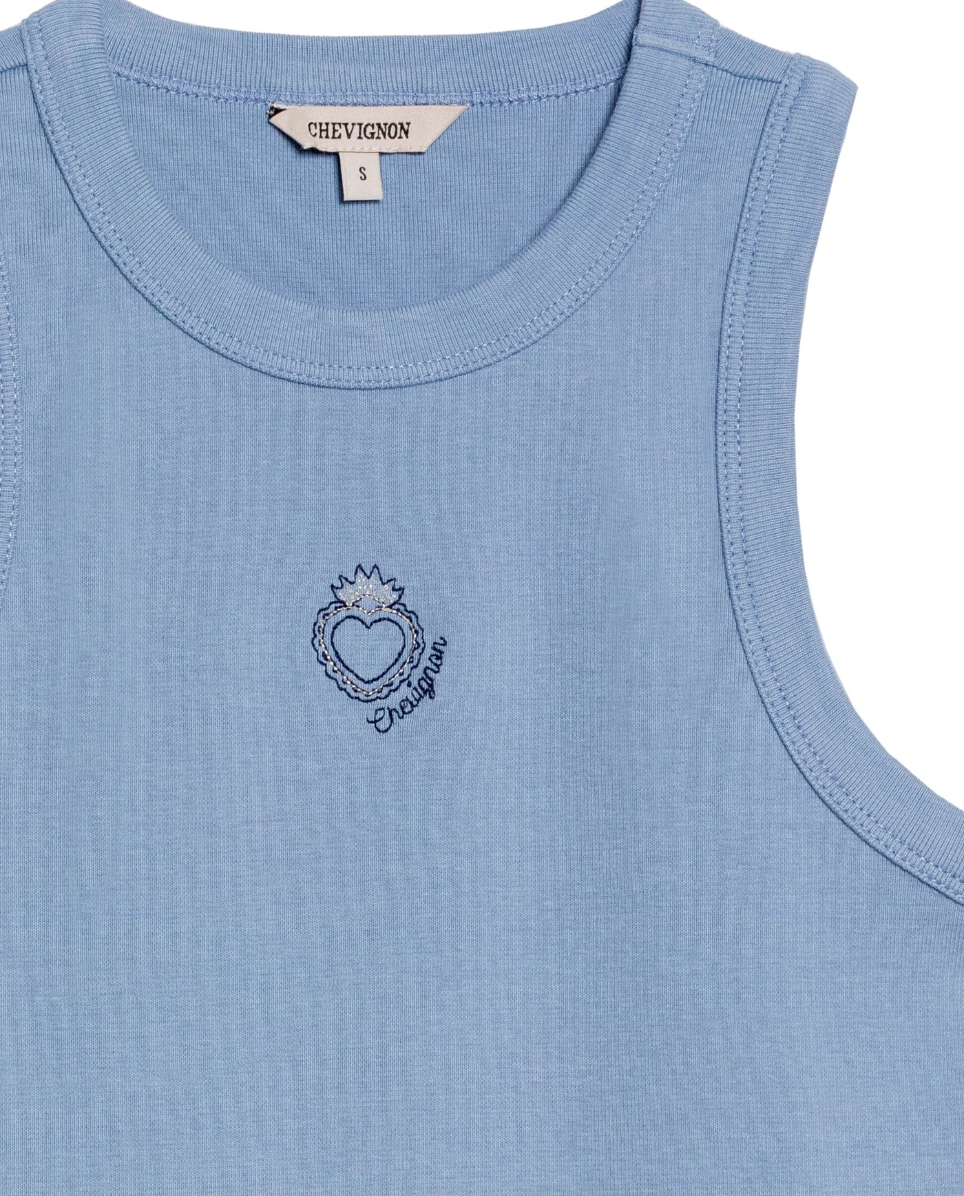 Women's Sleeveless Tank Top - Blue 709G039 - 7