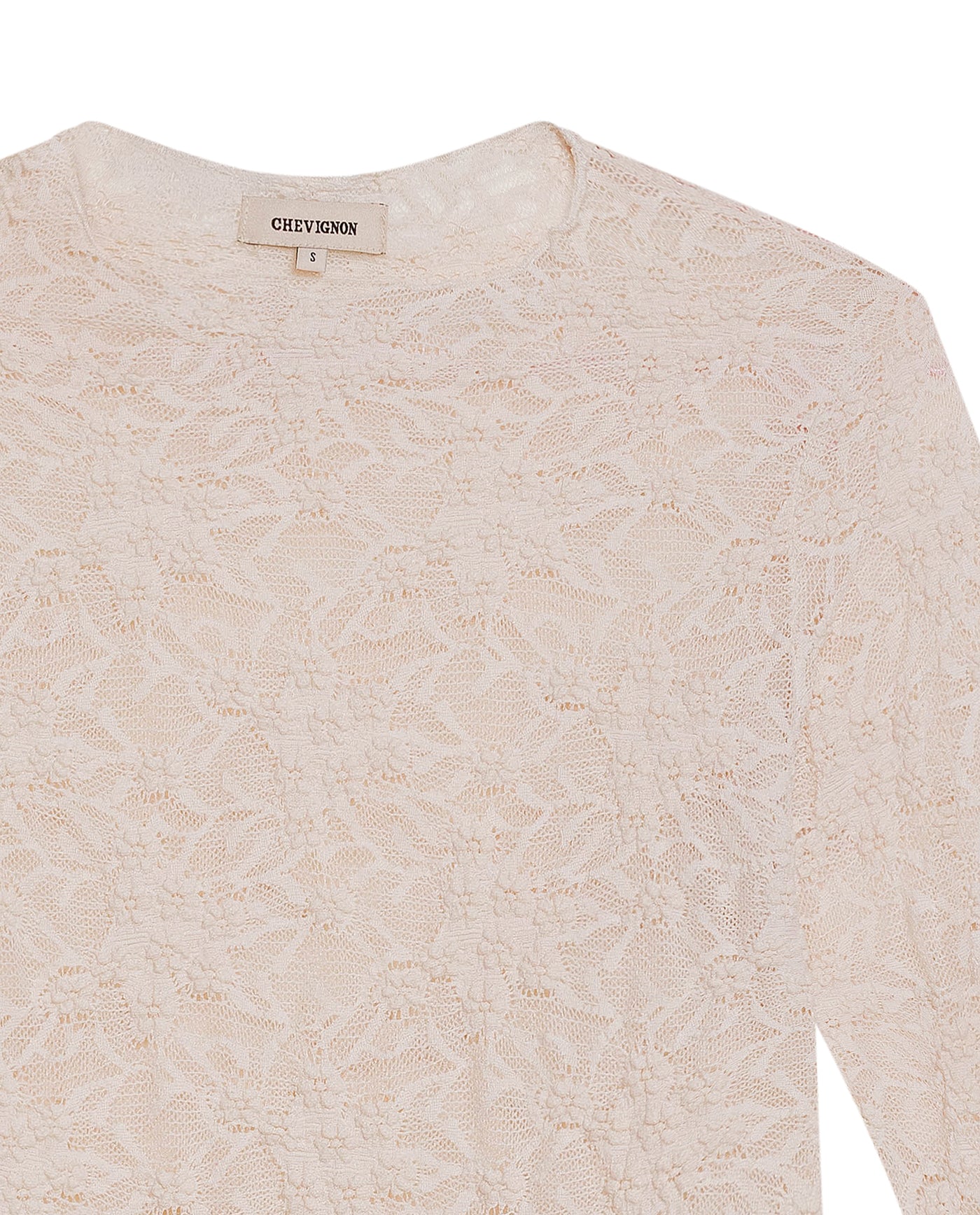 Women's Blouse, Long Sleeve See-Through - Raw 709G047 - 6
