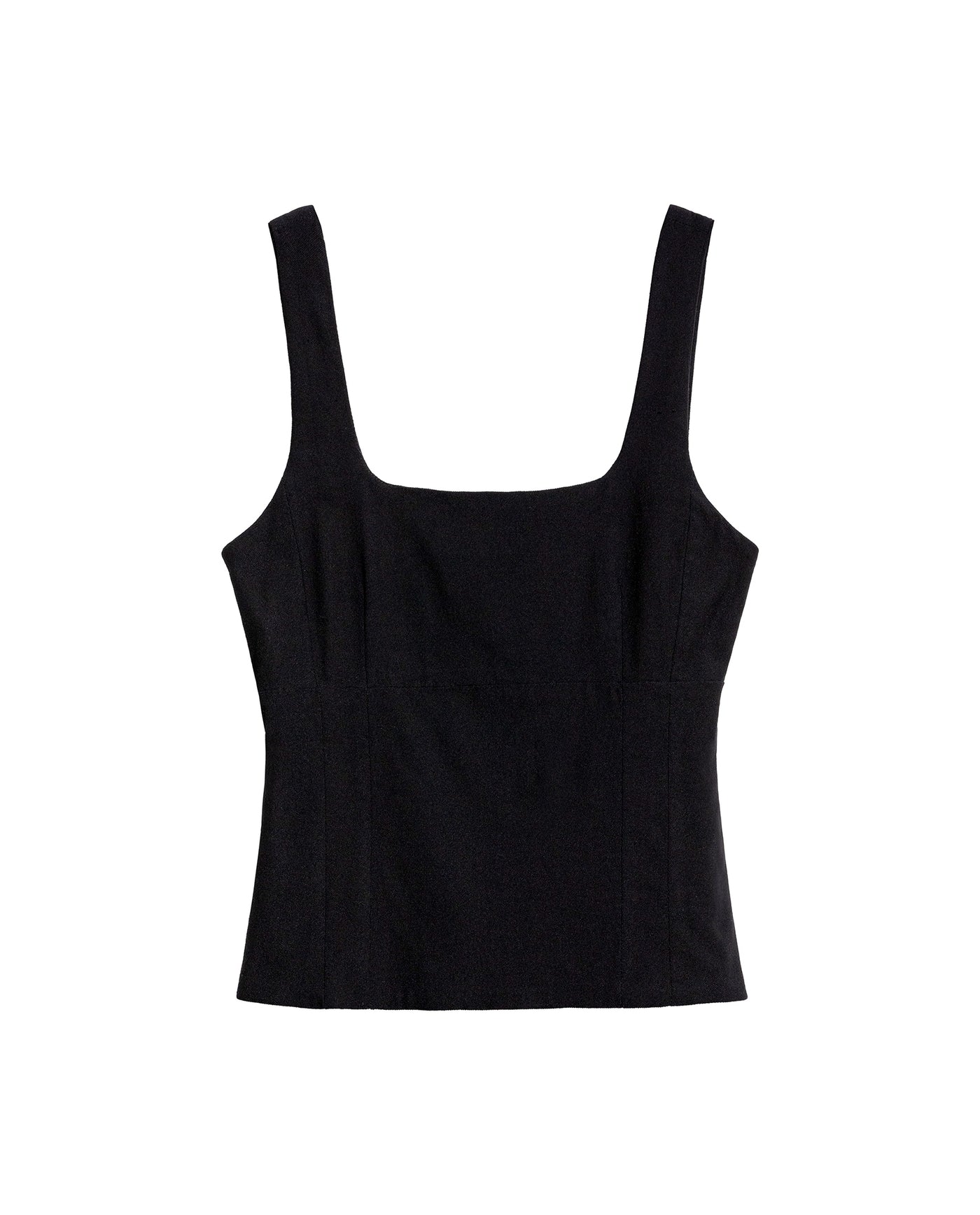 Women's Square Neck Fitted Top in Rayon-Nylon Blend, Journey 709G055 - 2
