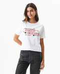 Women's Racing Stone Accent Slim T-shirt in Cotton Nocturne