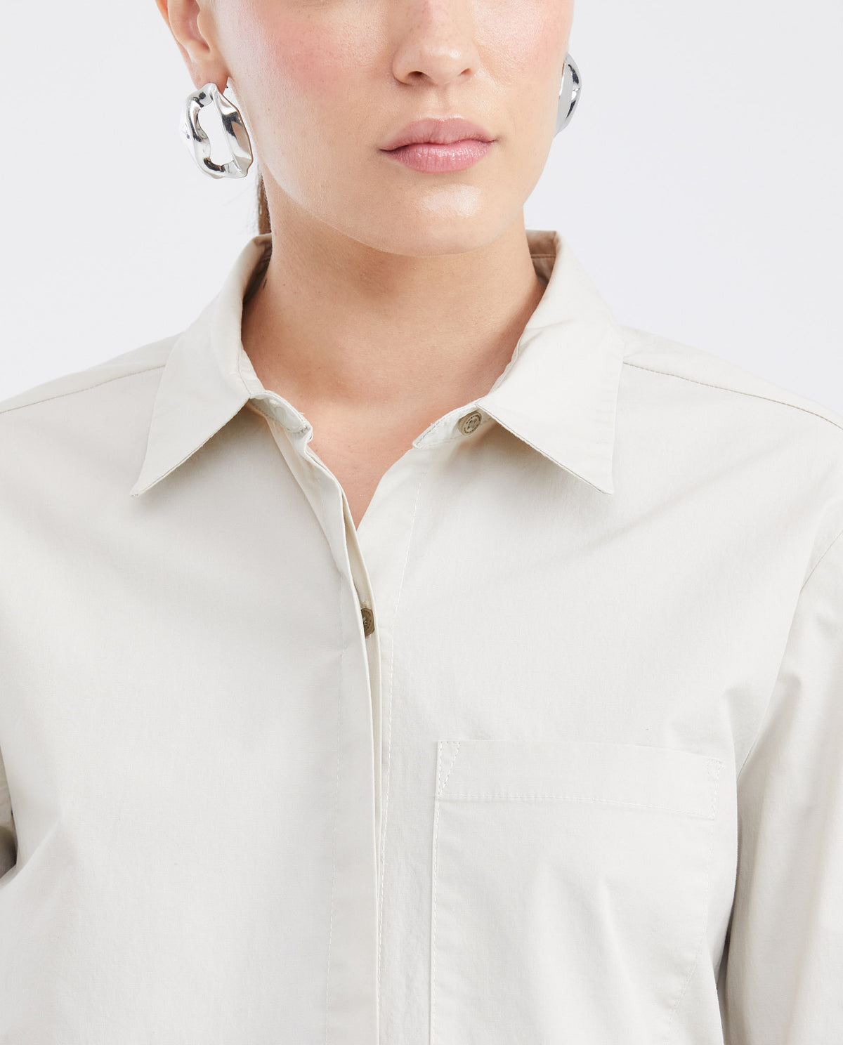 Women´s Cotton Shirt - Raw 63_711G000_CRU141106_3