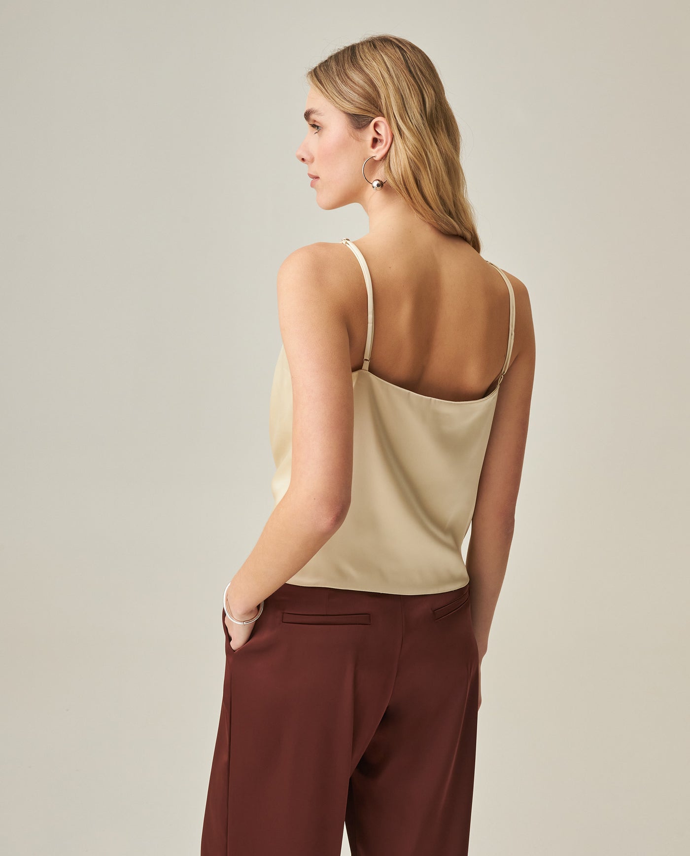 Women´s V-Neck Blouse - Raw 63_712H009_CRU120908_6