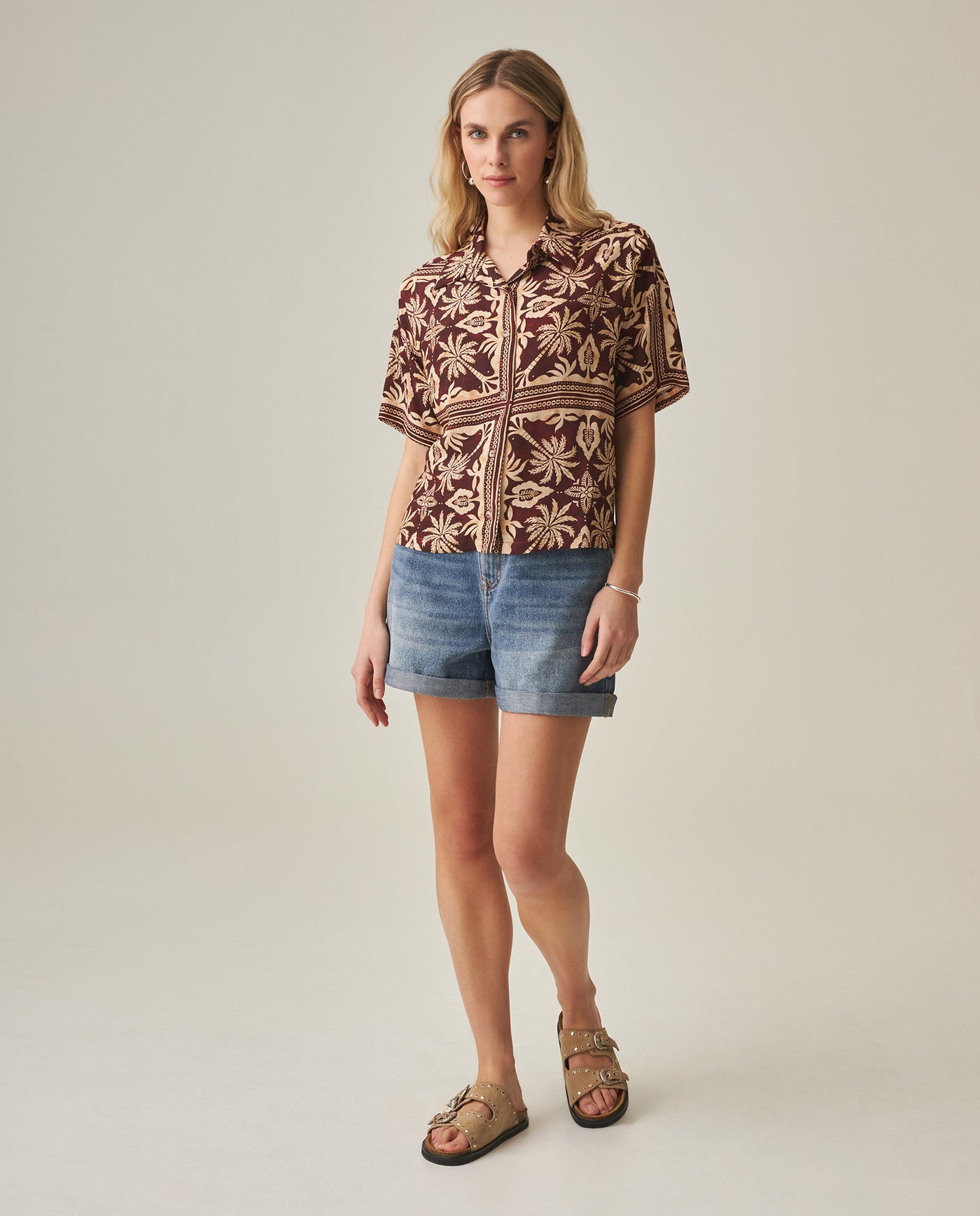 Women´s Resort Shirt - Brown 63_712H010_CAF191321_3