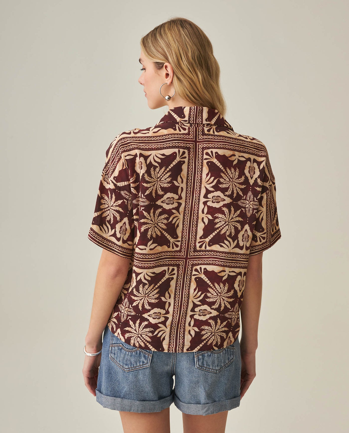 Women´s Resort Shirt - Brown 63_712H010_CAF191321_6