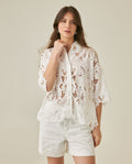 Women's Shirt Floral Lace - Raw