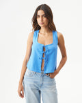 Women's Wide Silhouette Blouse - Blue