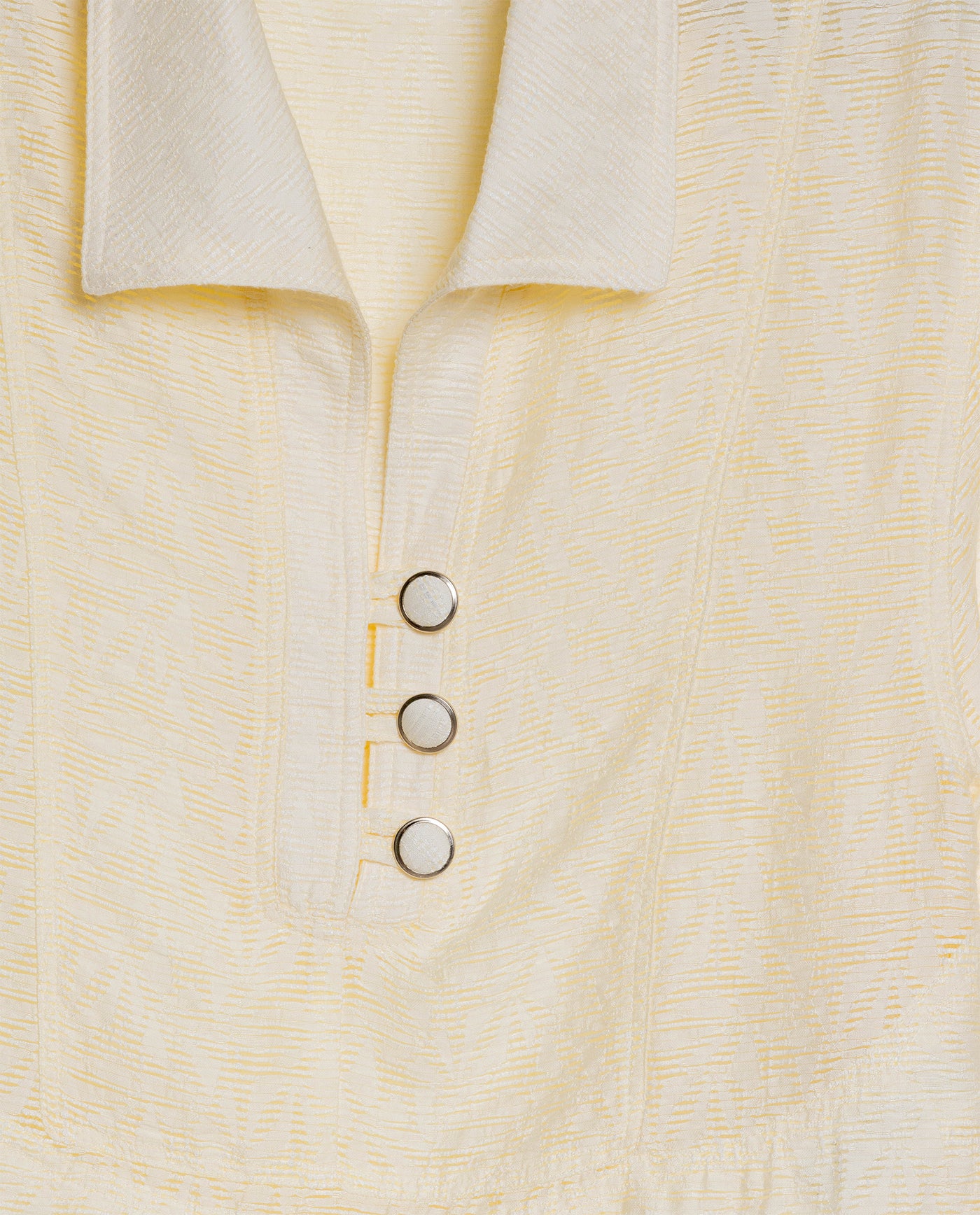 Women's Cut Detail Wide Short Sleeve Shirt in Rayon-Nylon Blend, Maritime - 7