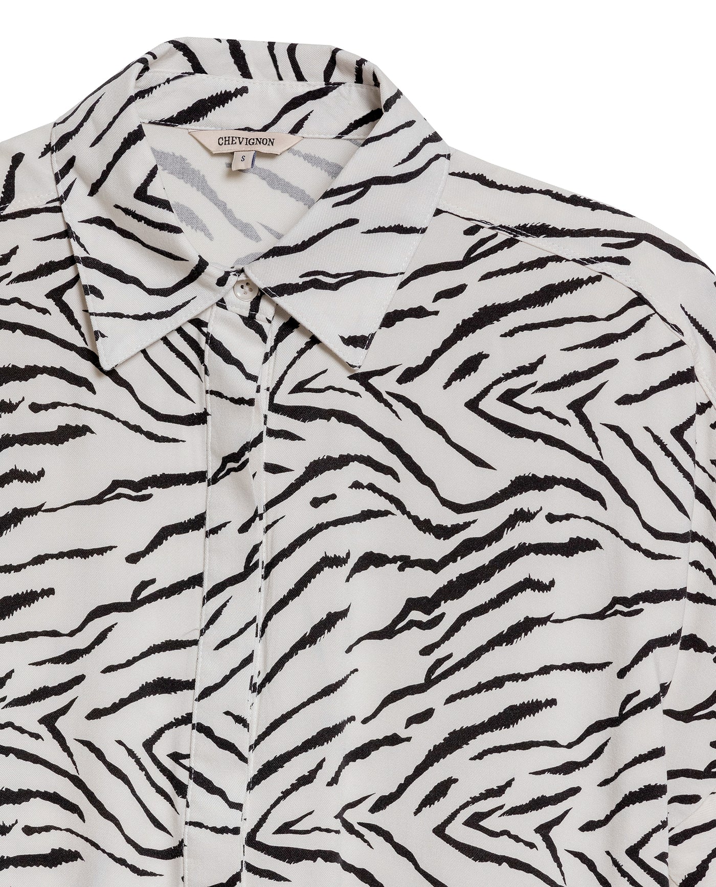 Women's Resort Print Straight Shirt in Viscose, Berth - 7