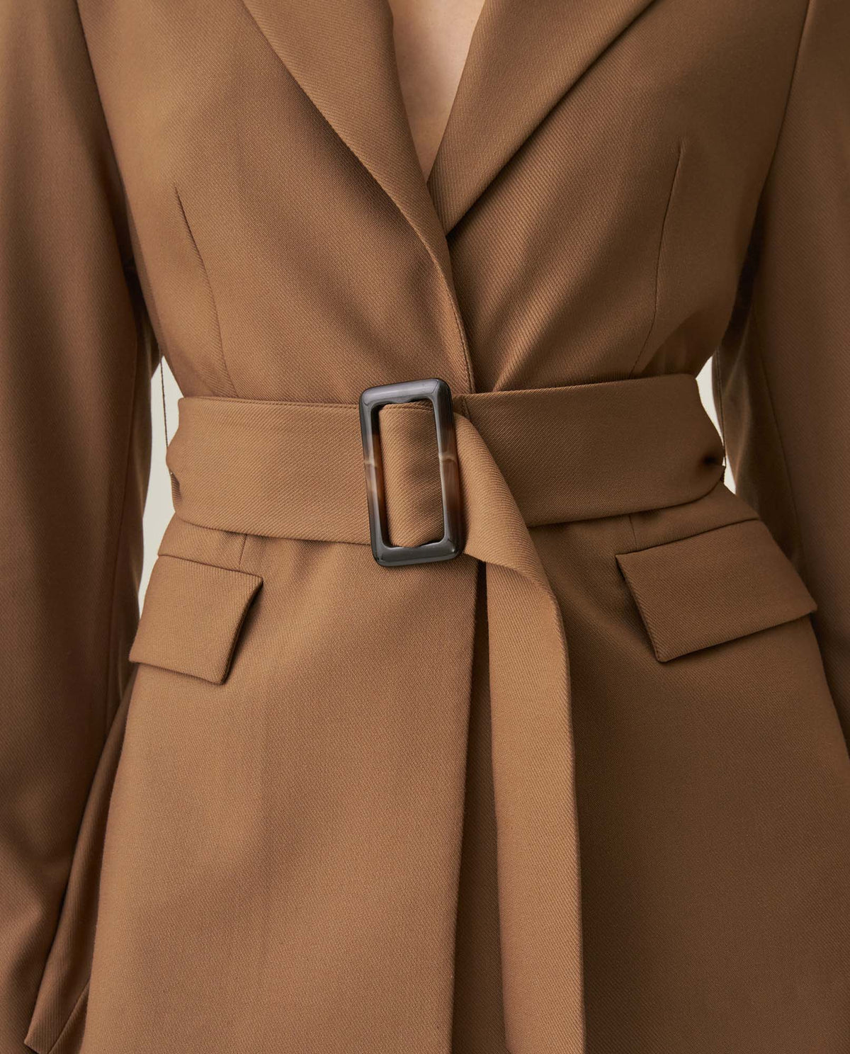 Women´s Belted Blazer - Khaki 63_722H000_CAQ150309_5