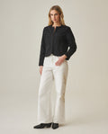 Women's Cropped Jacket - Black