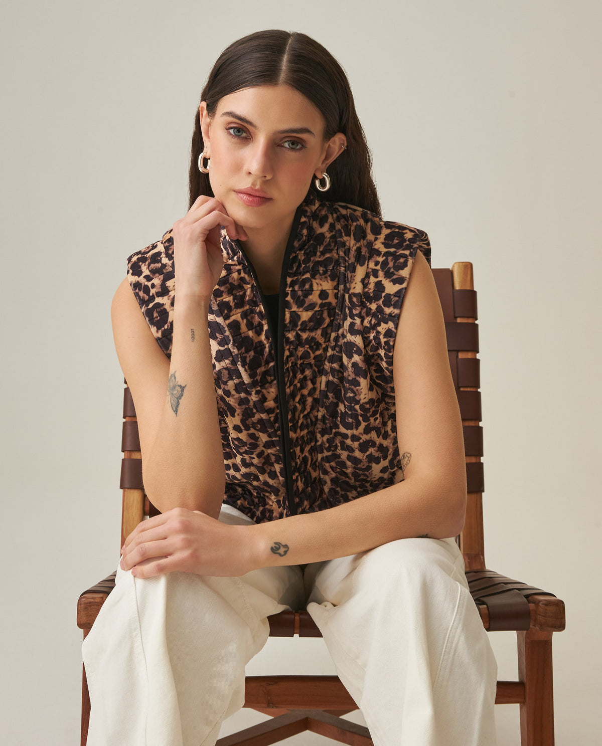 Women´s Printed Vest - Black 63_722H008_NEG194007_3