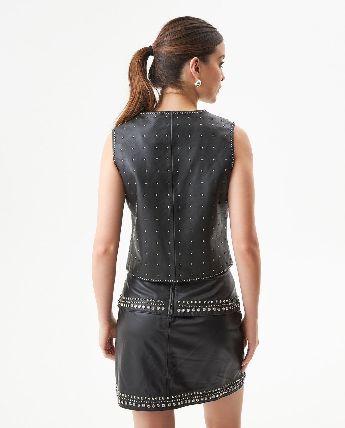 Women´s Lambskin Leather Vest - Black 63_727G100_NEG194007_6