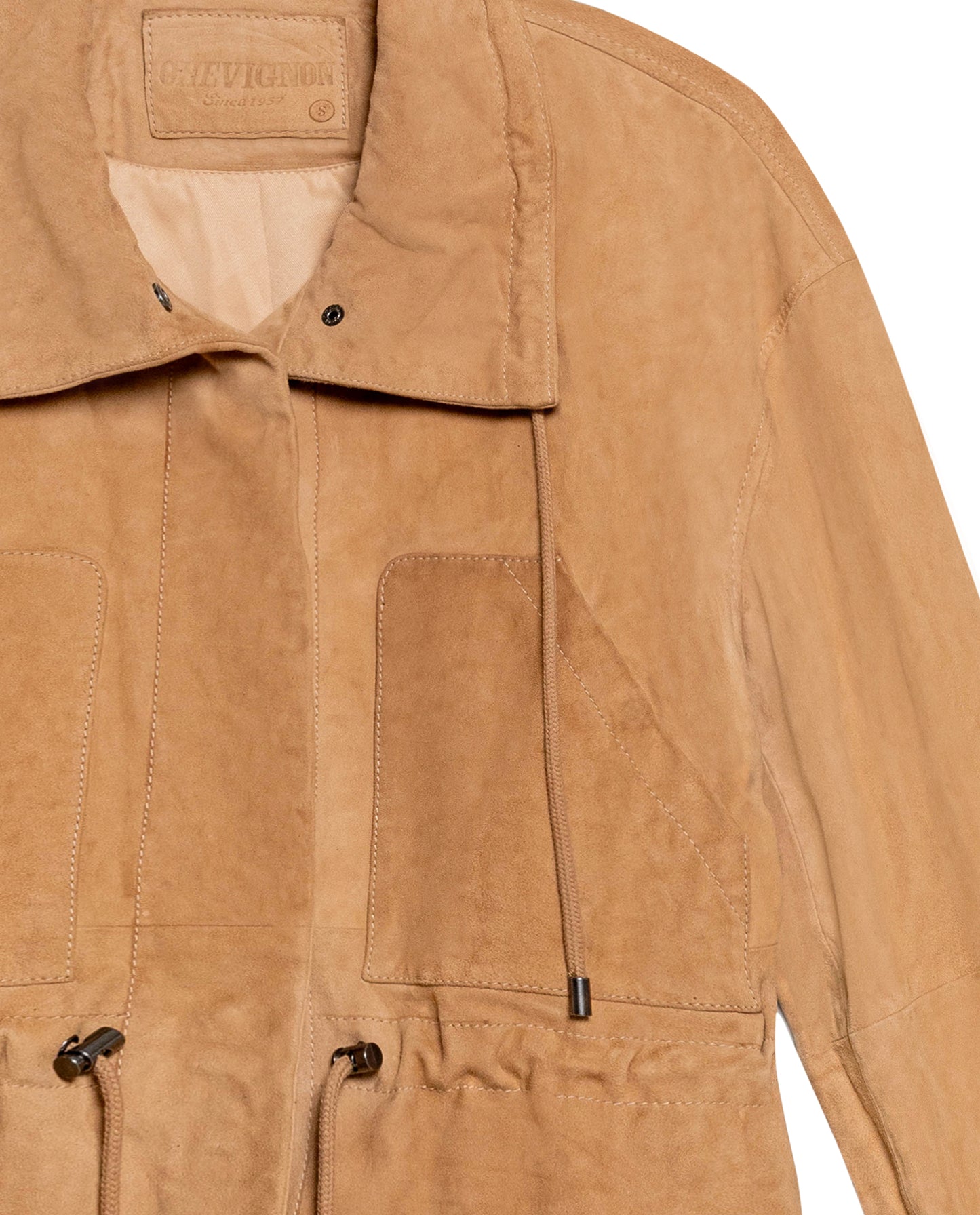 Womens Suede Leather Western Jacket - Brown 63_727G406_CAF181336_8