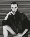 Women's Sheepskin Leather Vintage Bomber Jacket - Special Collection - Black
