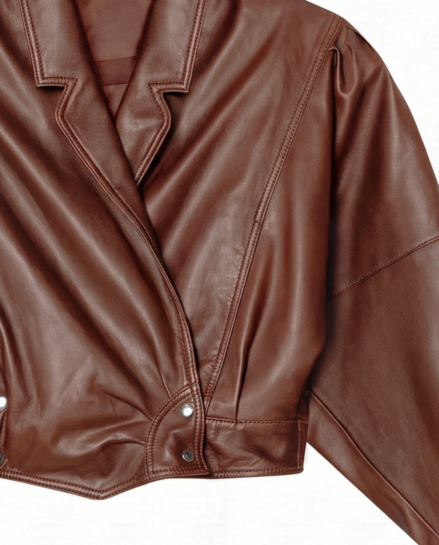 Womens Lambskin Leather Fitted Jacket - Special Collection - Red 63_727H504_ROJ191617_6