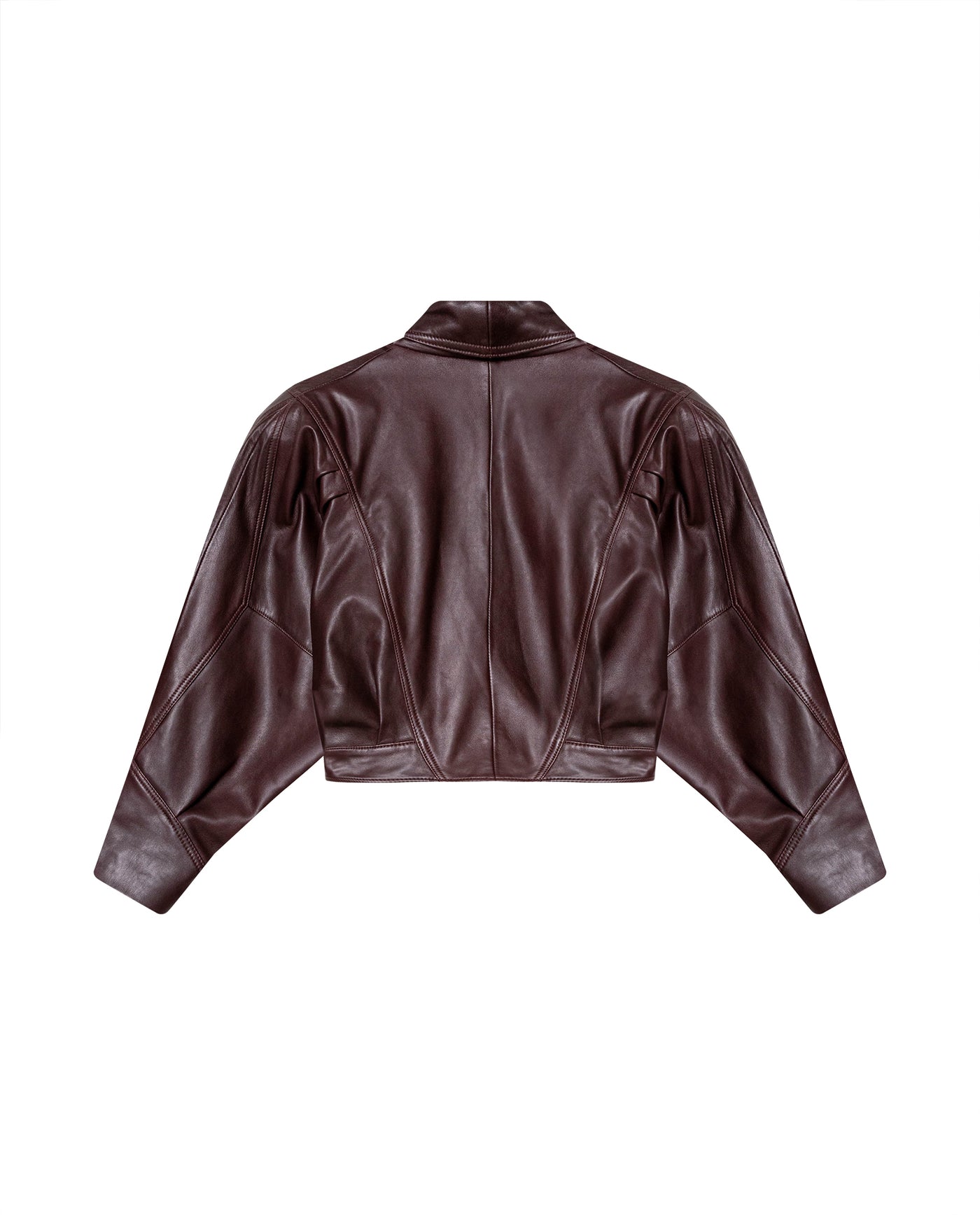 Womens Lambskin Leather Fitted Jacket - Special Collection - Red 63_727H504_ROJ191617_8