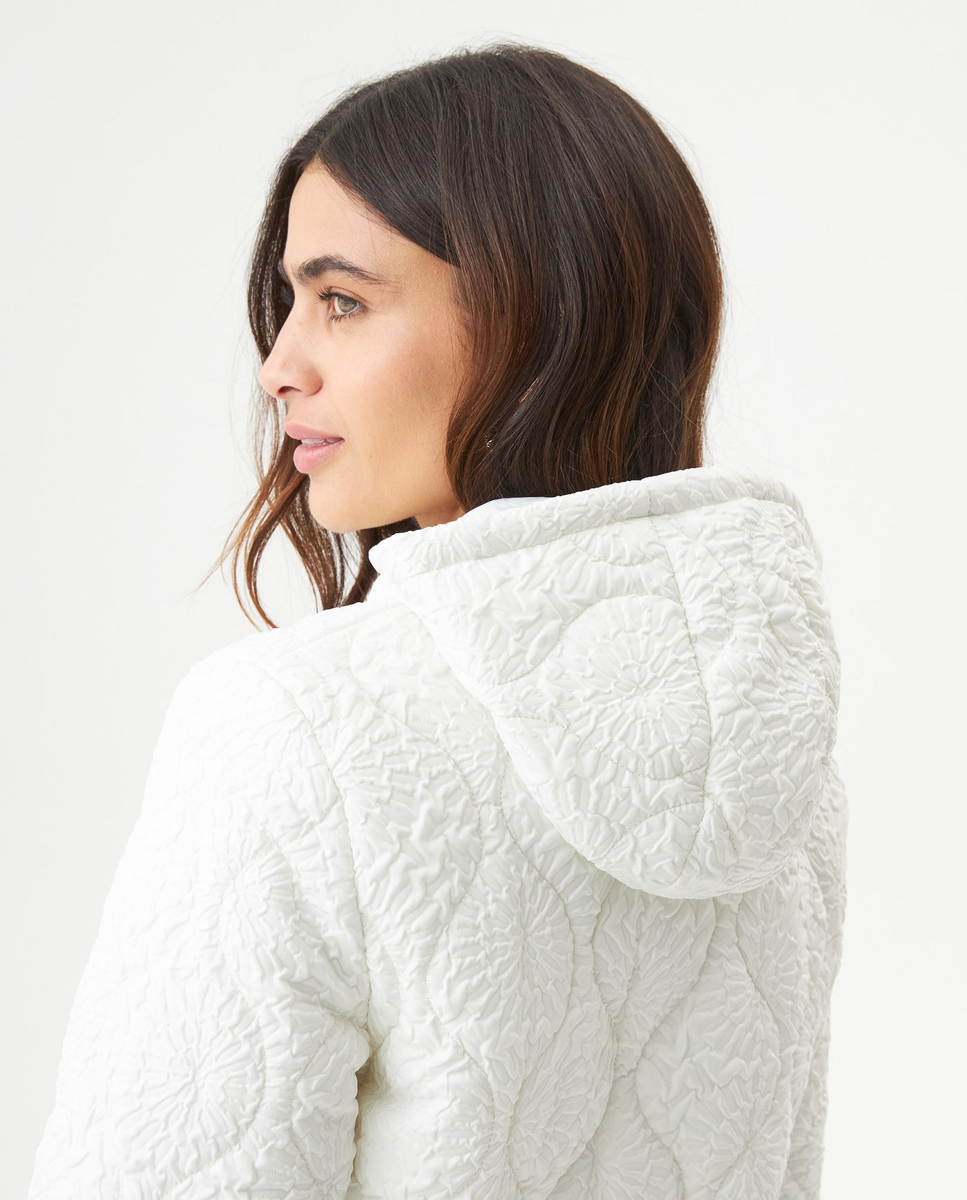 Women's Wave Quilted Crackle Jacket in Polyester, Splendor 729G001 - 6