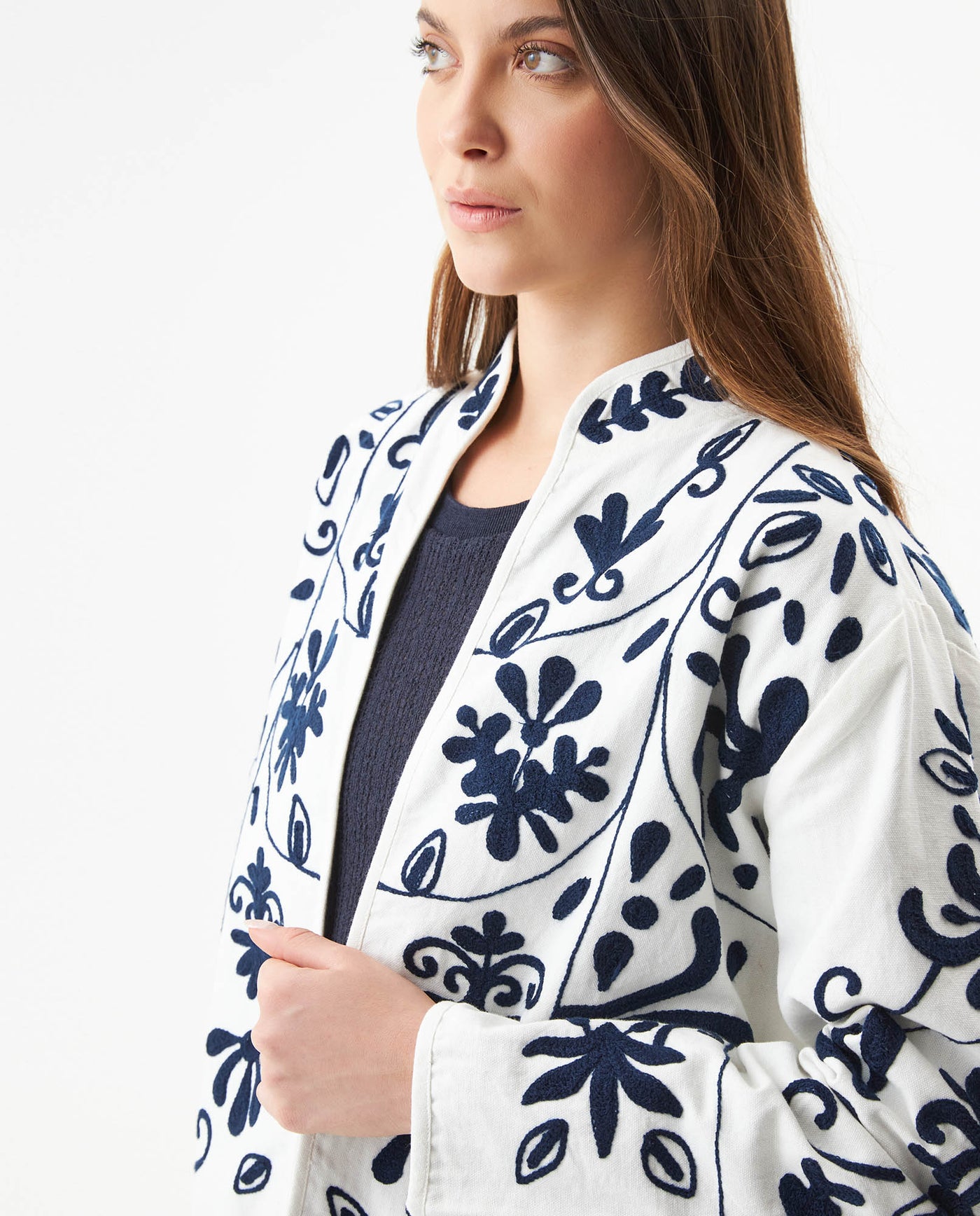 Embroidered Jacket for Women - Raw 729G002 - 4