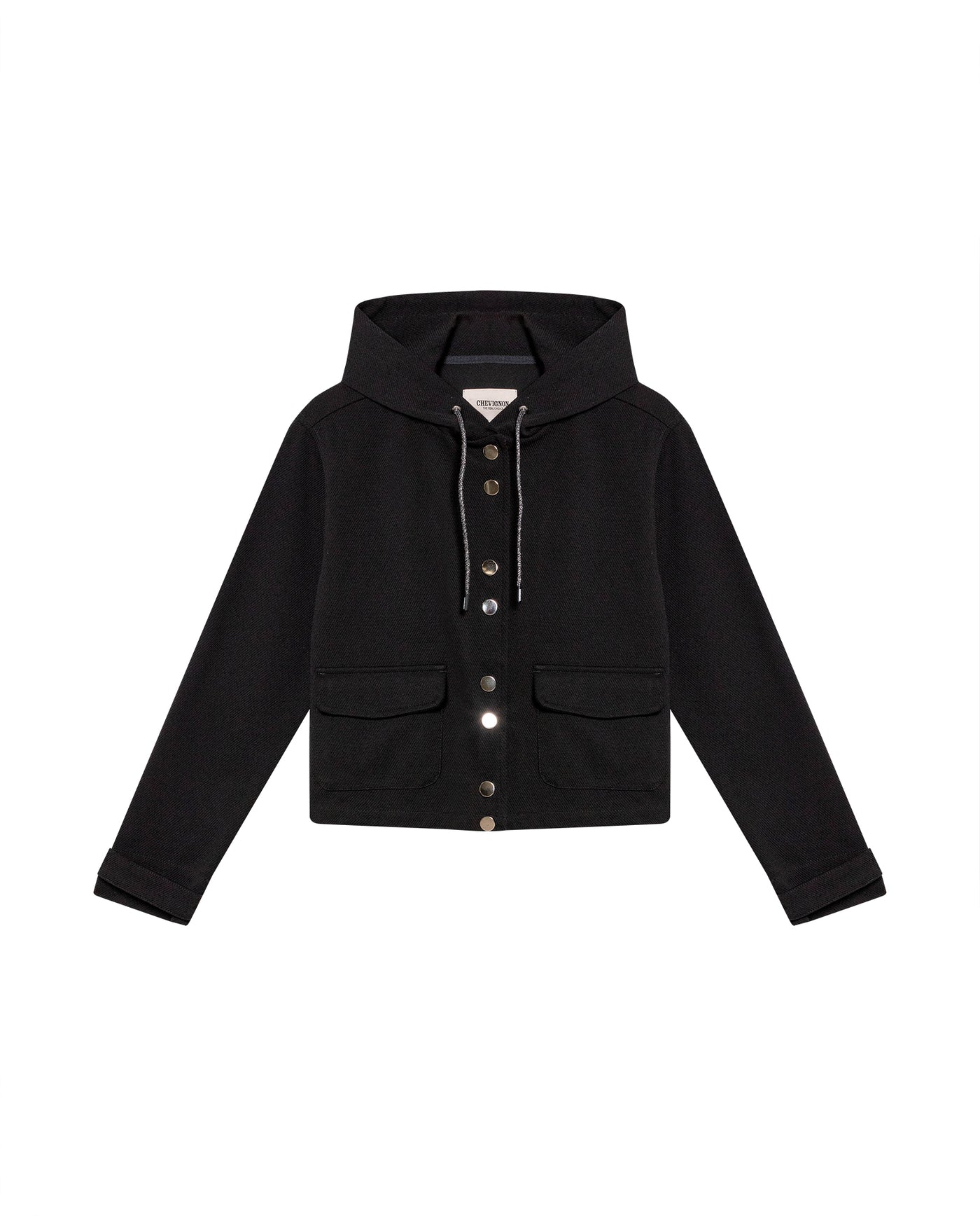 Women's Hooded Straight Jacket in Polyester Blend, Festive 729G008 - 2