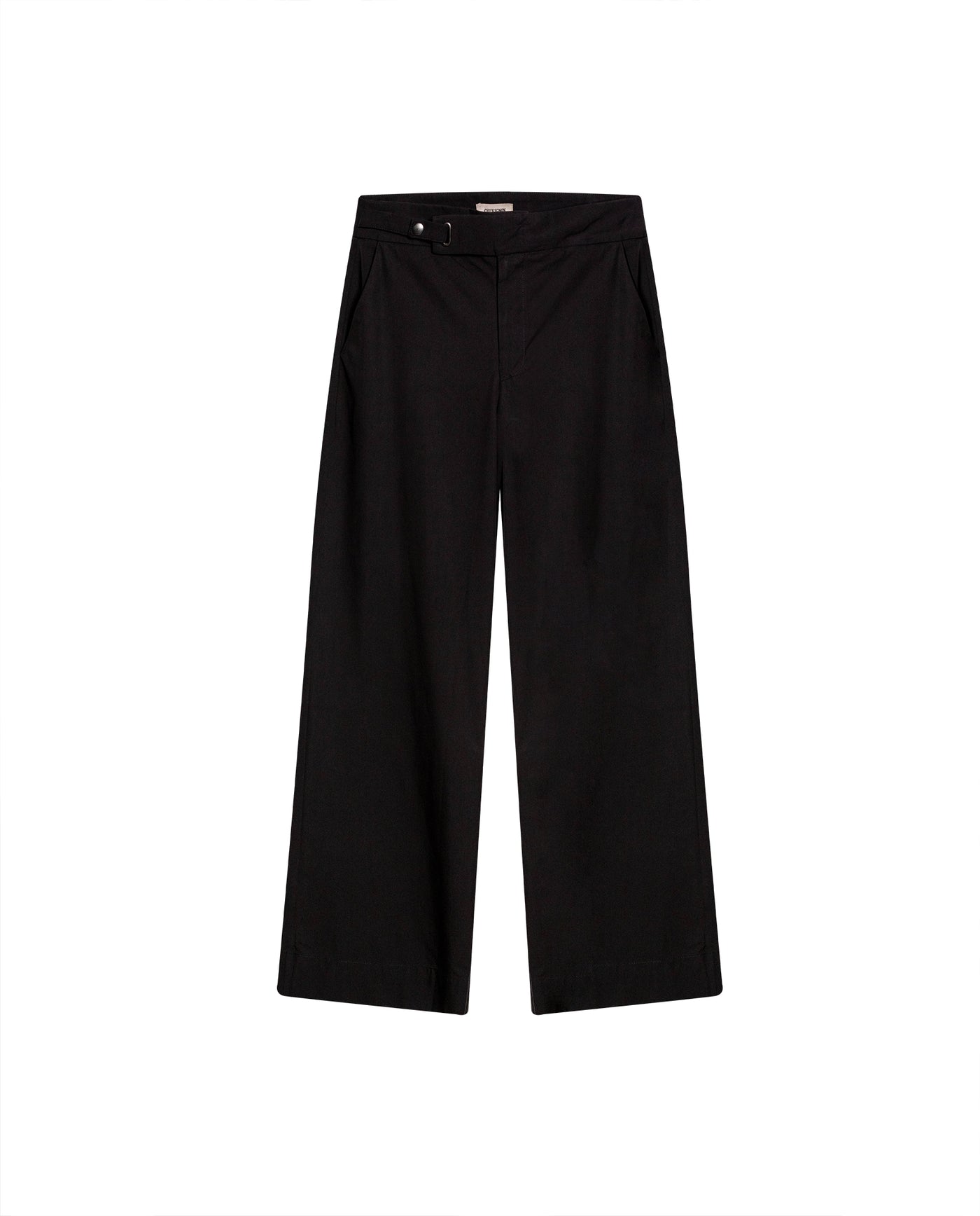 Womens Pants Wide Leg High Rise Modal–Cotton Softness - Black 63_731H001_NEG194004_3