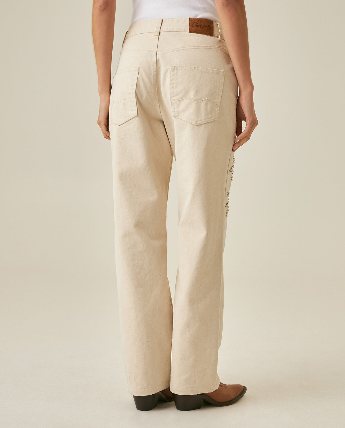 Womens Pants Rodeo Western Straight Silhouette Cotton Denim Pitch - Raw 63_731H700_CRU110606_6