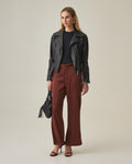 Women's Straight Pants - Brown