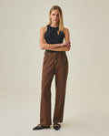 Women's Straight Pants - Brown