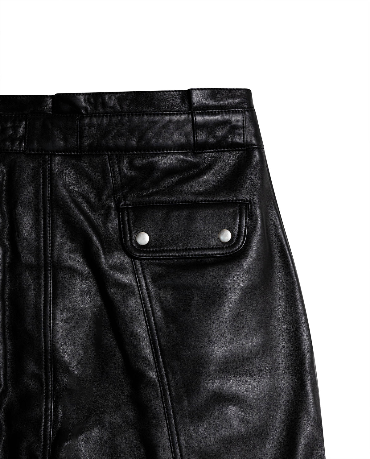 Women´s Leather Straight Pant - Black 63_734G502_NEG194007_6
