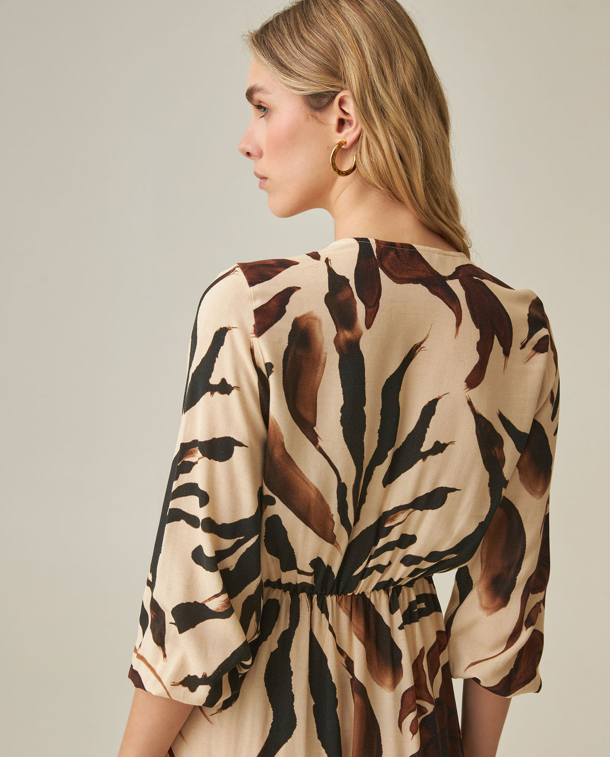 Women´s Linen Midi Dress - Raw 63_772H001_CRU120605_7