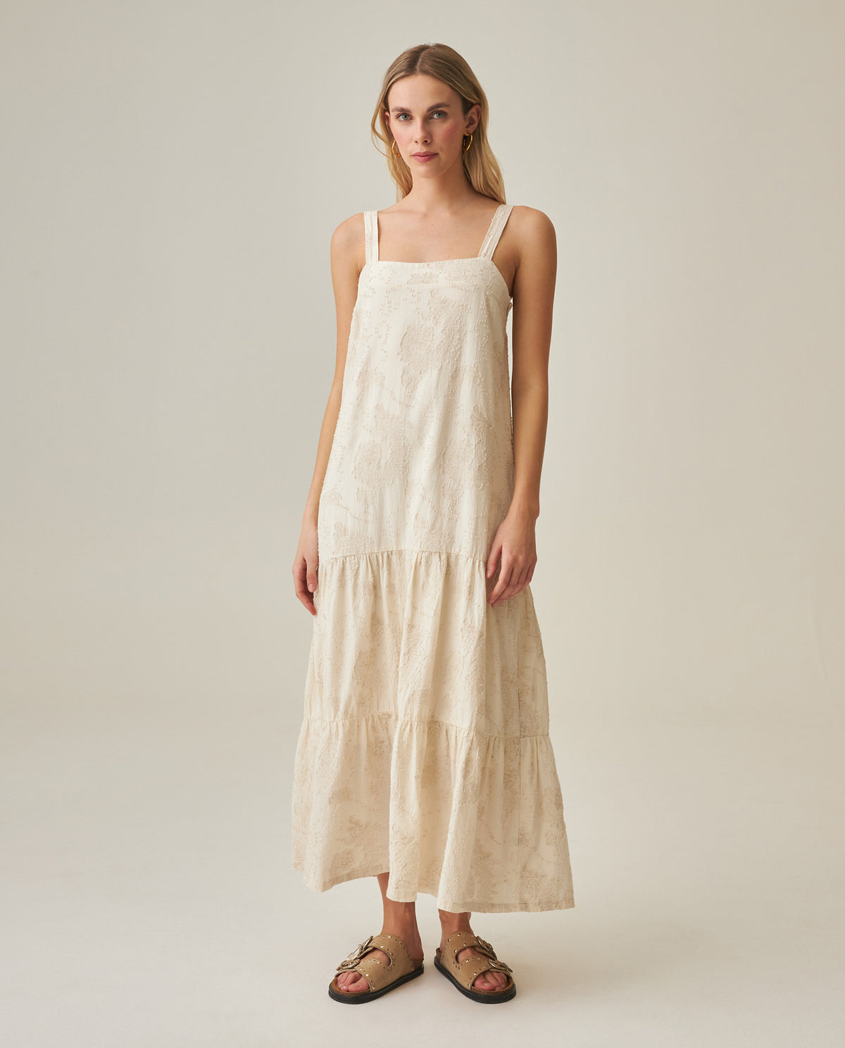 Women´s Long Linen Dress - Raw 63_772H005_CRU130905_0