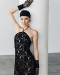Womens Halter Neck Dress - Special Collection - Black