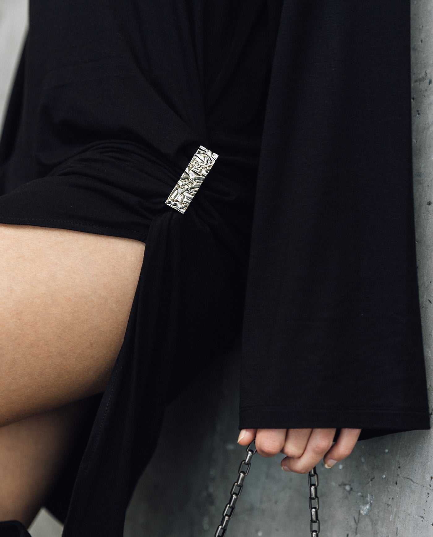 Womens Oversized Mini Dress - Special Collection - Black 63_774H503_NEG194007_4