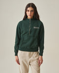Women's Half-Zip Sweatshirt - Green