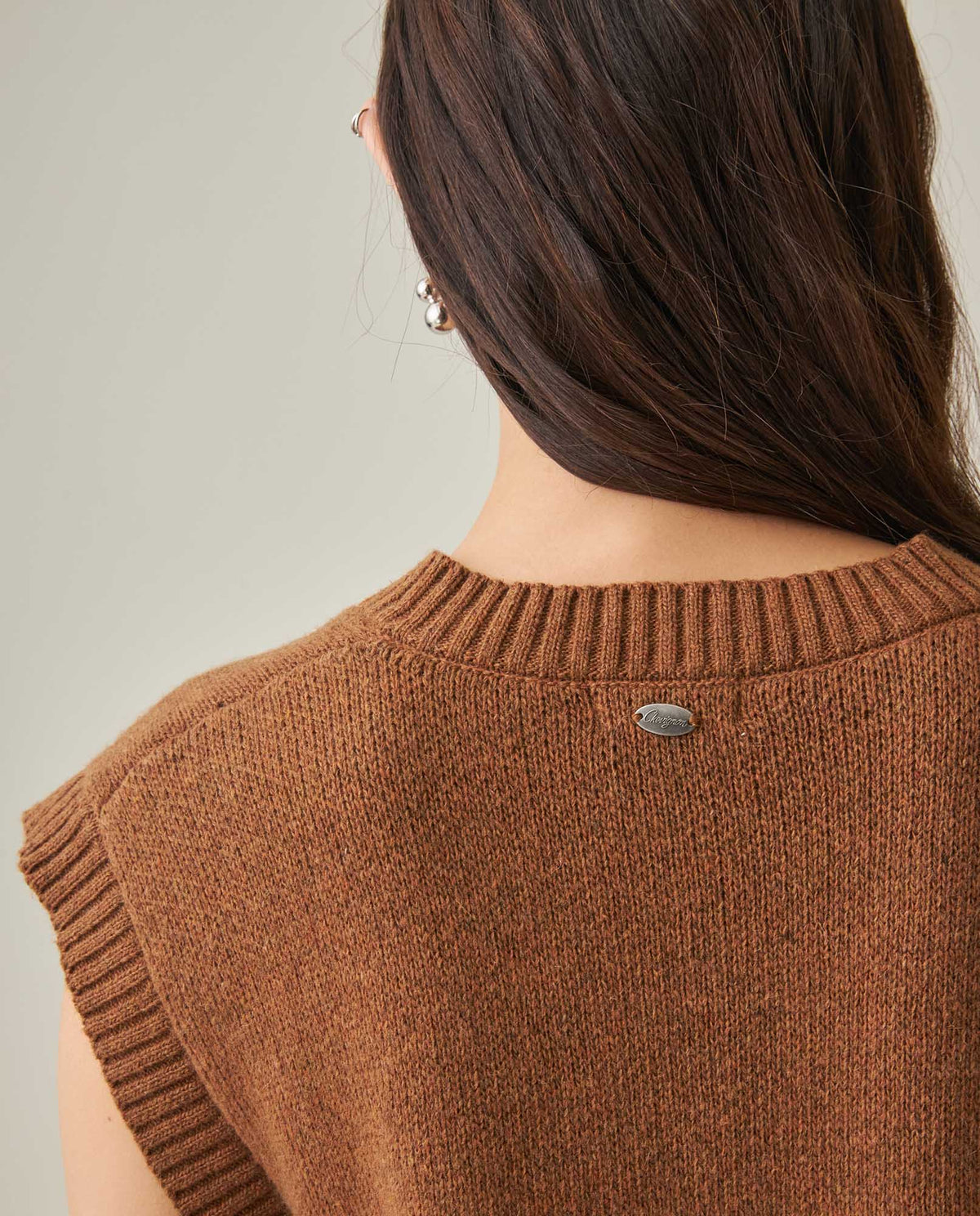 Women´s Knit Vest - Brown 63_792H001_CAF181024_7