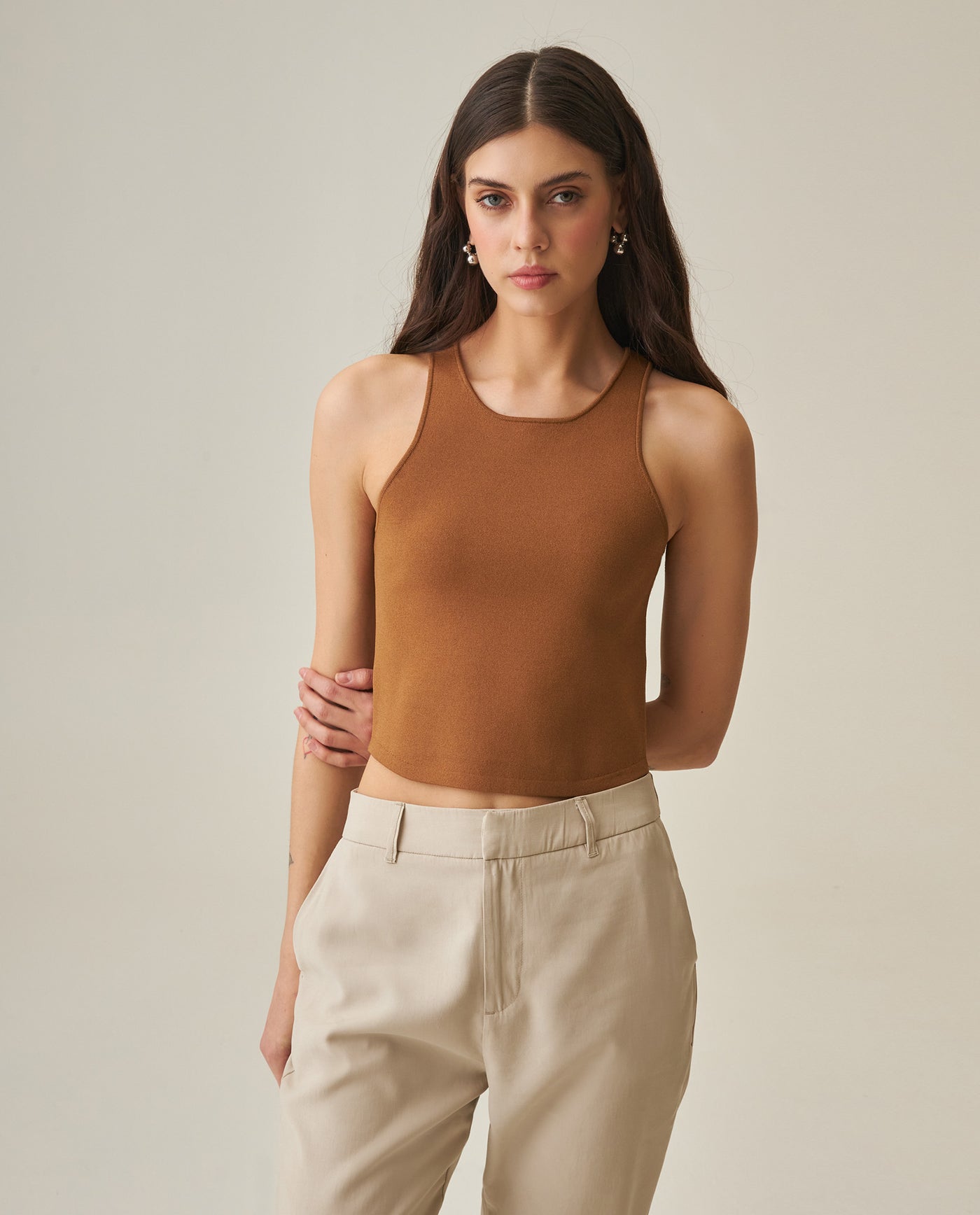 Women´s Knit Top - Brown 63_792H002_CAF181024_3