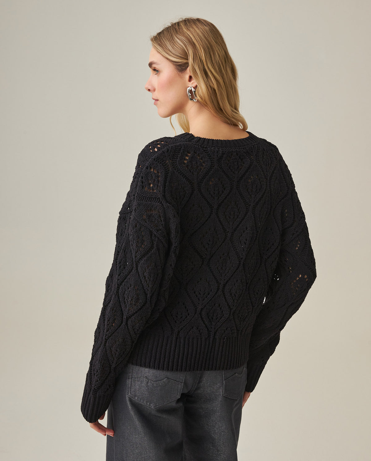 Women´s Oversize Knit Sweater - Black 63_792H009_NEG194004_6