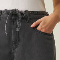 Women's Wide Leg Jeans - Black