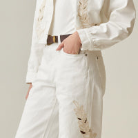 Women´s Wide Leg Jeans - Raw