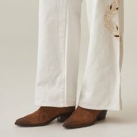 Women´s Wide Leg Jeans - Raw