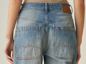 Women´s Heritage Wide Leg Jeans - Blue