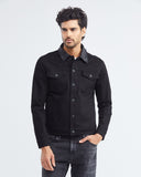 VESTE DE CAMION EN JEAN NOIR